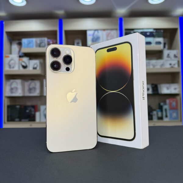 Used iPhone 14 Pro Max 256GB Gold in excellent condition